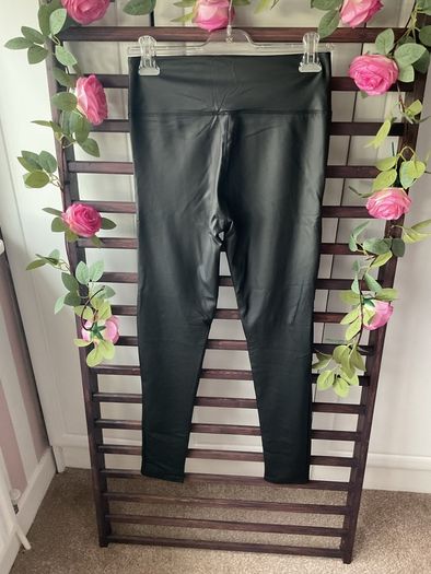 leggings Bnwt pleather black leather leggings size large/xlarge