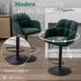 Bar Stools Set of 2 Velvet Adjustable Height 360 Rotatable Image 5