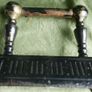 Antique Pair of Cast Iron and Brass Fire Dogs Image 5