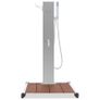 Outdoor Shower with Tray WPC Stainless Steel Image 4