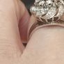 stunning vintage white gold diamond cluster ring Image 8