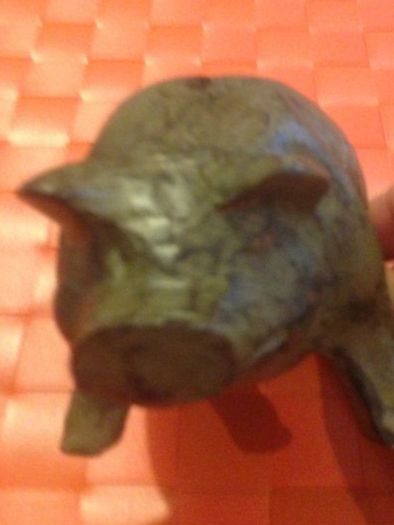 Cast Iron Pig (coin Bank)