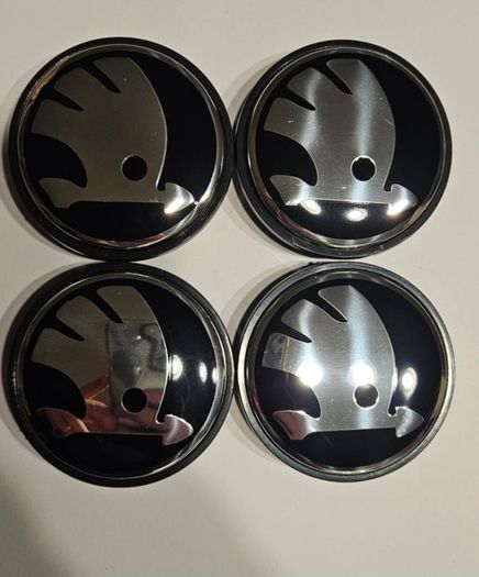 Skoda Wheel Centre Caps 65mm Center Wheel hubcaps (4 caps for 15euro)