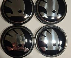 Skoda Wheel Centre Caps 65mm Center Wheel hubcaps (4 caps for 15euro)