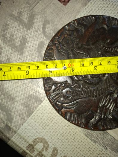 Beautiful Rare Full Set of African Hand Carved Wooden Place Mats with an Amazing Original Holder Postage Available,
