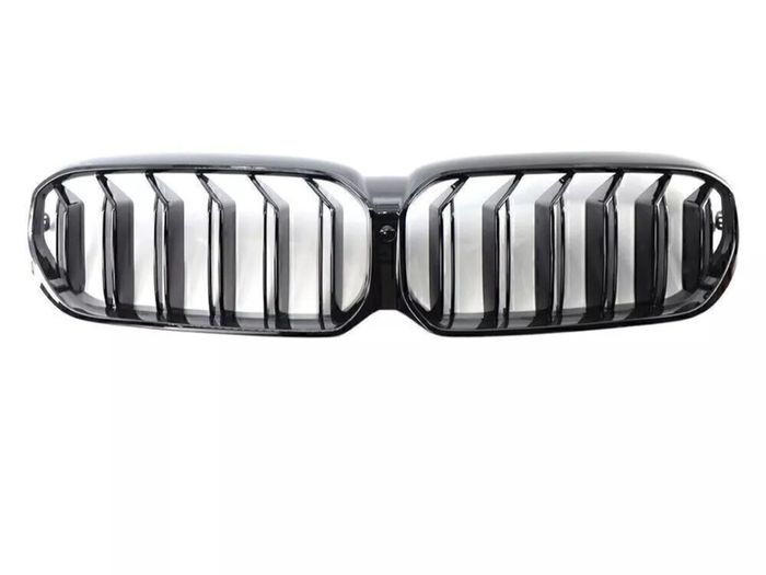 Bmw G30 G31 Lci 2021- 2025  M Double Spoke Gloss Black Front Kidney Grilles Camera