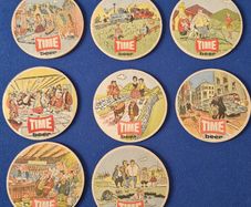 Full set of Time Beer coasters 1960's