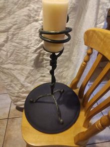 Cast Iron Short Candle Holder Include The Candle