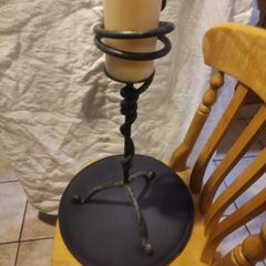 Cast Iron Short Candle Holder Include The Candle