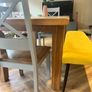 solid oak dining table and chairs Image 10