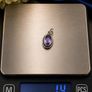 925 Vintage Sterling Silver Amethyst Pendant Image 10