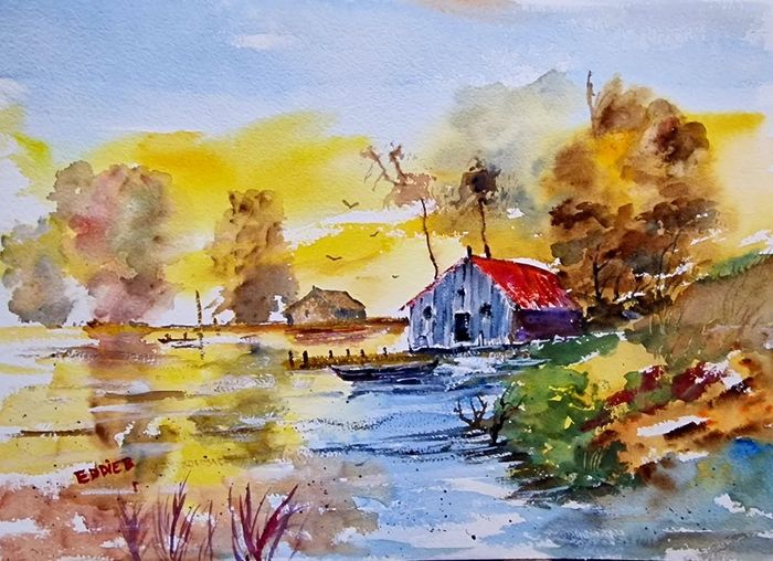 India watercolour