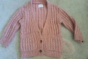 Zara Girls Dusty Pink Knitted Cardigan 6-7