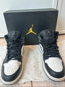 Unused Nike Air Jordan 1 Mid  Black, White & Grey