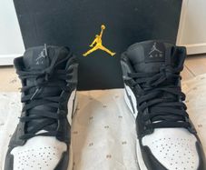 Unused Nike Air Jordan 1 Mid  Black, White & Grey