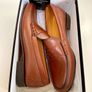 Fitzpatricks men's slip on leather tan shoes Image 3