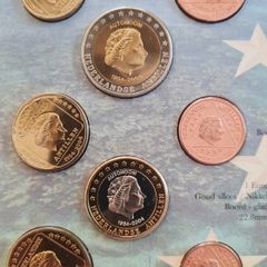 Netherlands Antilles 2004 Euro Trial Prototype 8 Coin Set