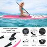 10FT 3M Inflatable Stand Up Paddle Board SUP Board 6 inch Thick Surfboard Lightweight NonSlip EVA Deck SUP Package Complete Kit for All Skill Beginners Adults Fishing Yoga Surfing (FREE POSTAGE) Image 4