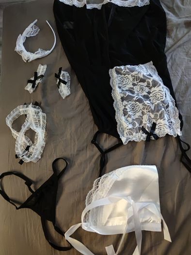2024 new lace bow, french maid lingerie