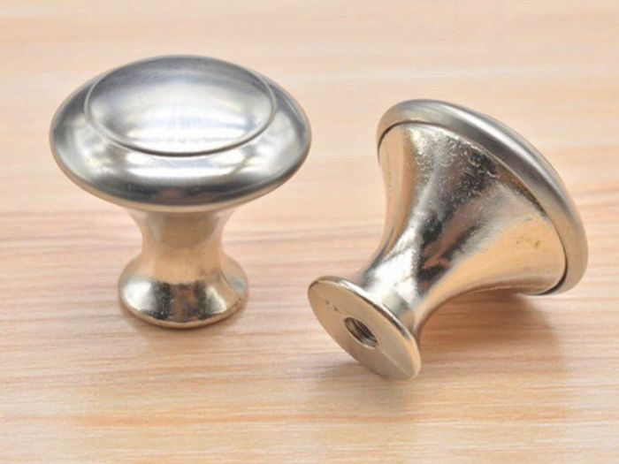 20Pack Cabinet Door Knobs Brushed Nickel Round Drawer Handle Hardware Stainless Steel with Screw for Kitchen Bathroom Bedroom Silver (MULTIPLE AMOUNTS, SEE DESCRIPTION)