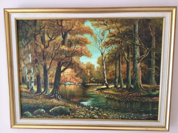 Art - Vintage Oil on Canvas,  ( J. Smyth)