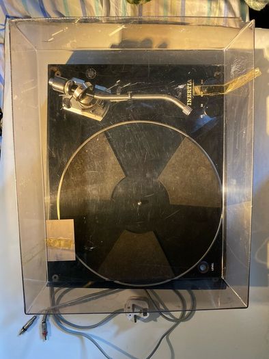 Vintage Inertia Turntable Manufactured in Sweden in the 1970s