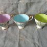 Vintage American State Flower Series Fine Bone China Teacups Image 3