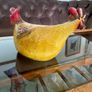 Vintage Hen Chicken Rooster Figurine Farmhouse Kitchen Cottage Decor Image 3