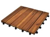 Decking Tiles Vertical Pattern 30 x 30 cm Acacia Set of 30
