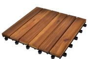 Decking Tiles Vertical Pattern 30 x 30 cm Acacia Set of 30
