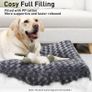 MULTIPLE SIZES/COLOURS AVAILABLE Large Dog Bed Washable, Calming Dog Bed, Dog Crate Mattress with Non skid Bottom, Fluffy Anti Anxiety Dog Beds, Pet Beds Pillow Cushion for Dog, Dark Grey, 90x60x8cm Image 4