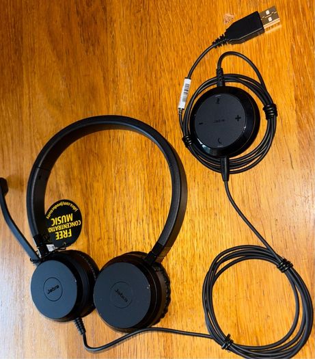 Jabra Evolve 30 UC Stereo Wired Headphone Model: ENC060
