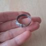 Silver buckle band ring size Y Image 6