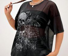 Goth style mesh Top size 20