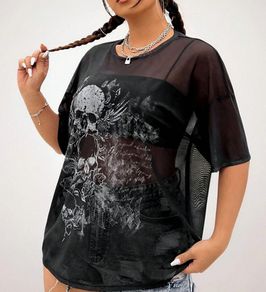 Goth style mesh Top size 20