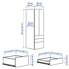 Single Wardrobe - Only 2 months of use