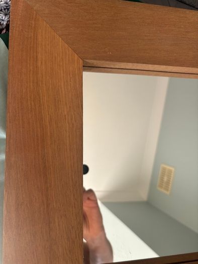 Mirror -Habitat Solid Hardwood Square Wall Mirror (40cm x 40cm)
