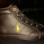 Black Polo Ralph Lauren laced boots NEW Image 5