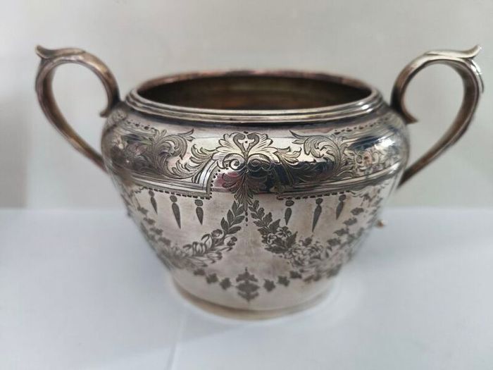 Antique John Rogers Creamer and Sugarbowl