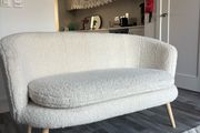 Off white 2 seater Boucle sofa