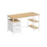 Large Office Desk for Dual Monitors 140cm Desk with Storage Image 4