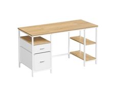 Large Office Desk for Dual Monitors 140cm Desk with Storage