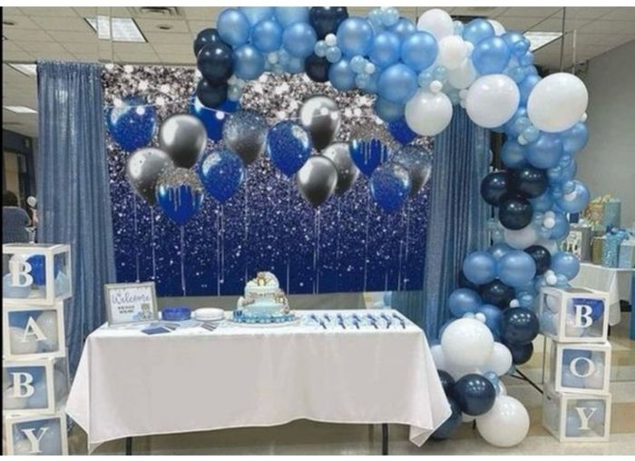 debs blue balloon backdrop new