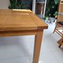 Solid oak dining table. Image 4