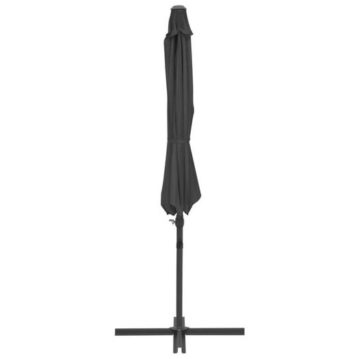Outdoor Umbrella with Portable Base Anthracite/Base Green