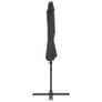 Outdoor Umbrella with Portable Base Anthracite/Base Green Image 4
