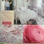Pencil Pleat Lined Blush Blossom Curtains - Never Used Image 3