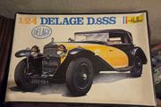 Vintage Heller Delage D.8SS Model Car Kit Unassembled 1:24