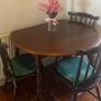 Solid Wood Drop-Leaf Dining Table & chairs Image 3