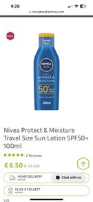 Brand new Travel Size Nivea factor 50